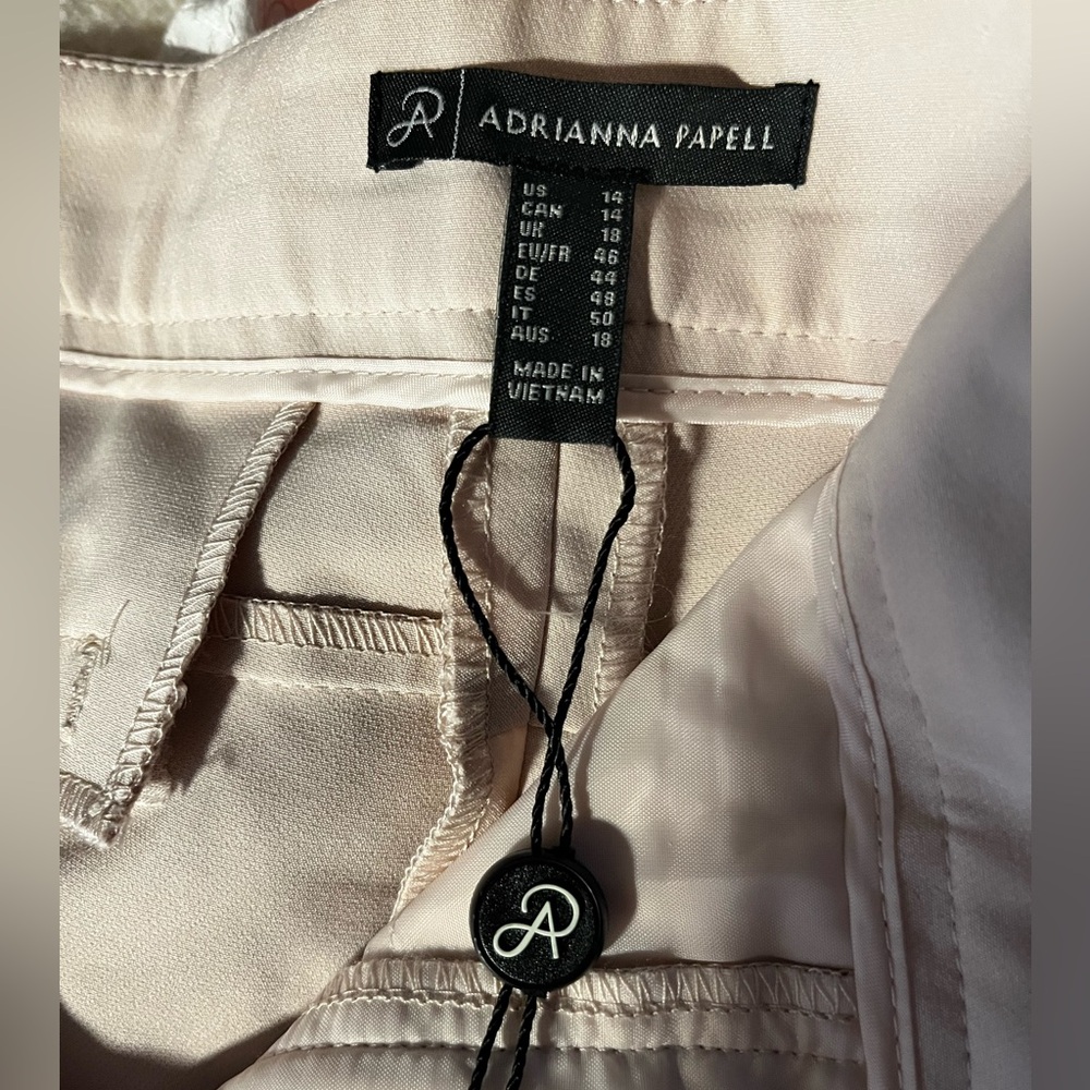 Adrianna Pappell Blush Bi Stretch Kate Fit Pants size 14 - Picture 6 of 8